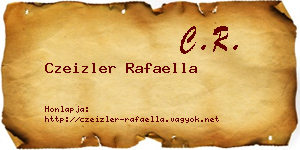 Czeizler Rafaella névjegykártya